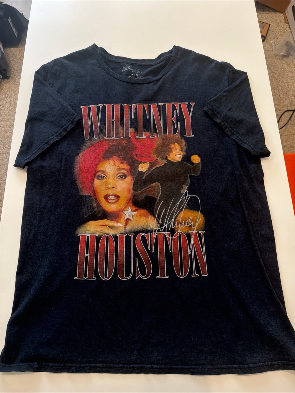 Whitney Houston Graphic Tee - Black